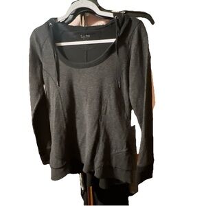 Calvin Klein Women's Grey Long Sleeve Hoodie Sweatshirt Size X-Small